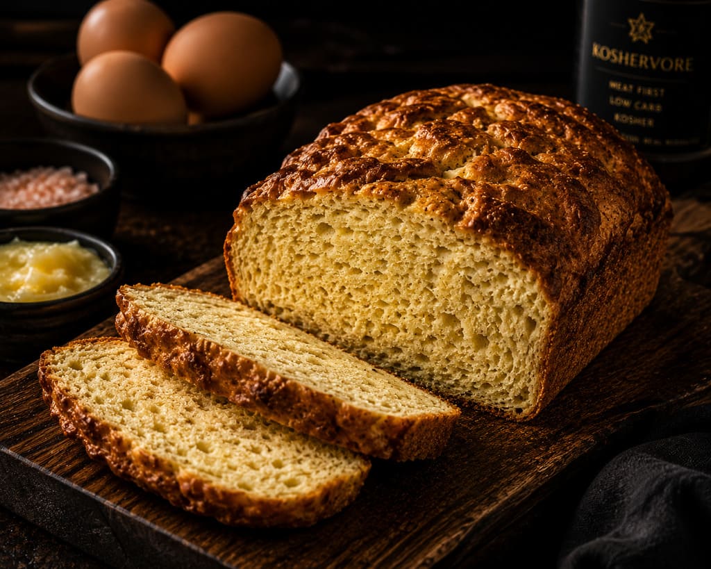 Kosher carnivore-style bread loaf made without pork ingredients