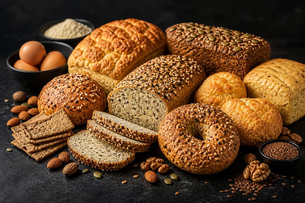 Kosher low-carb bread variety for keto and ketovore meals