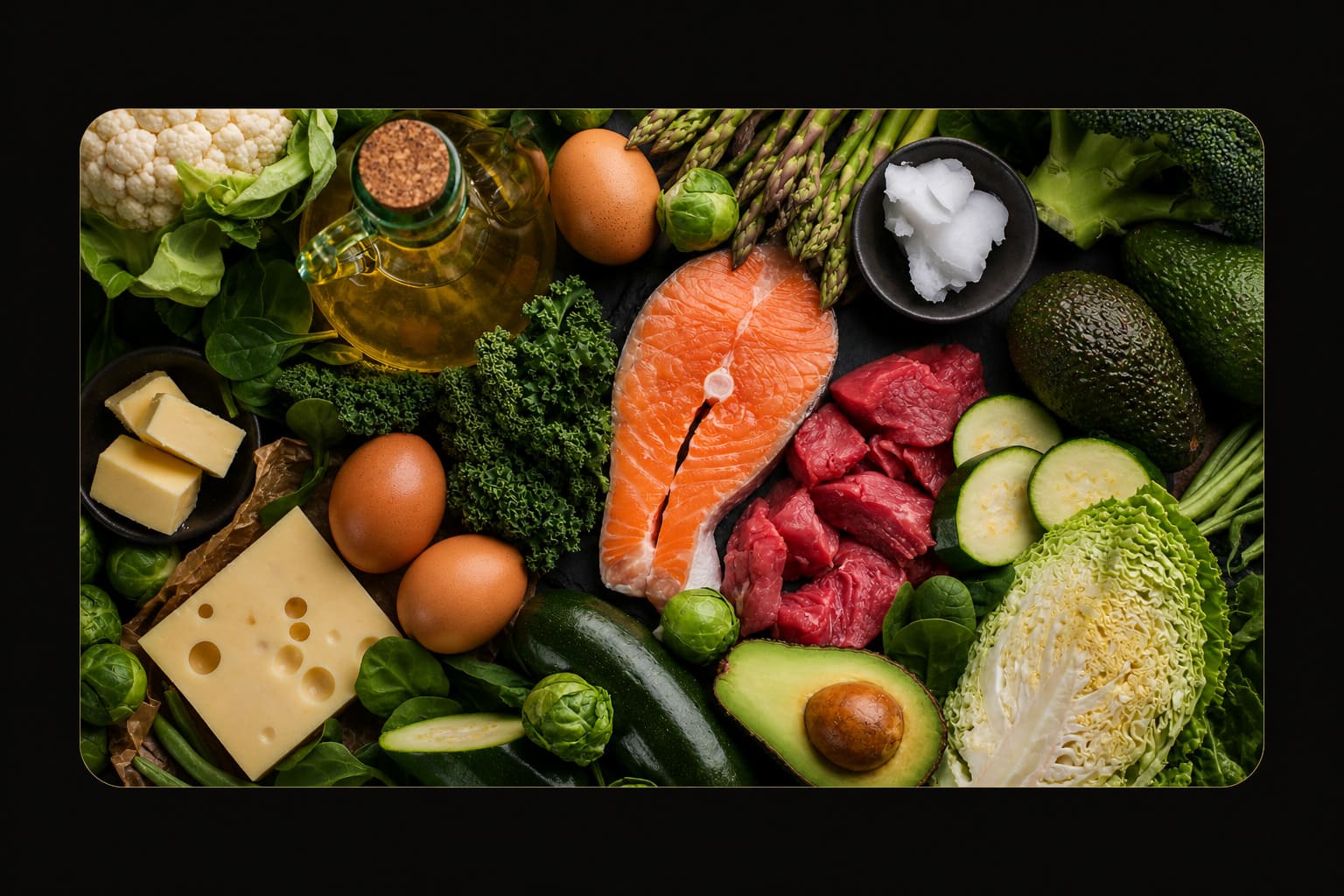 Keto kosher food selection